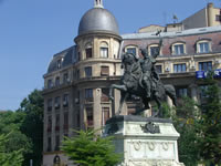 Statuia lui Mihai Viteazul din Piata Universitate