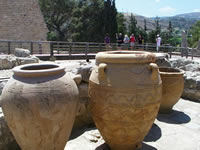 Palatul Knossos vase de lut pentru mancare