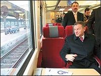 Radu Berceanu in tren