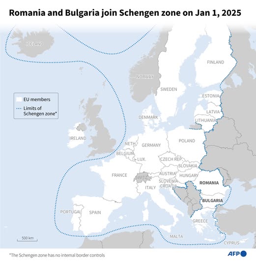 Romania a intrat in spatiul Schengen